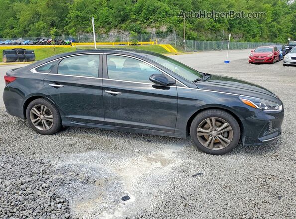 5NPE34AF5JH612156 2018 HYUNDAI SONATA Black წინა მარჯვენა