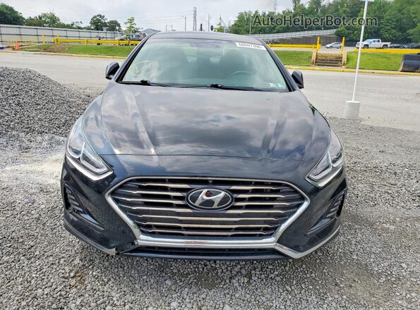 5NPE34AF5JH612156 2018 HYUNDAI SONATA Black წინა ხედი
