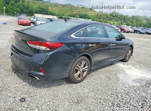 5NPE34AF5JH612156 2018 HYUNDAI SONATA Black უკანა მარჯვენა
