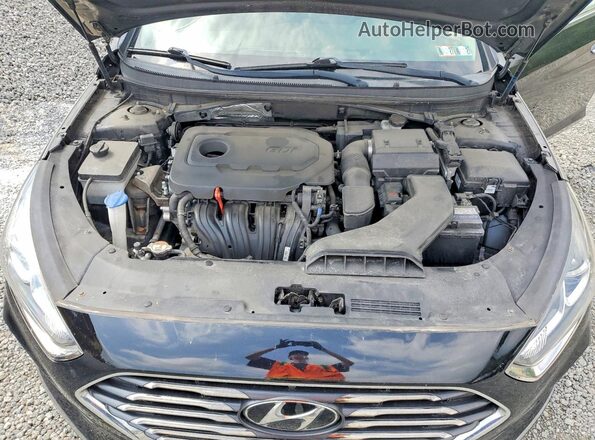 5NPE34AF5JH612156 2018 HYUNDAI SONATA Black უკანა სალონის ხედი