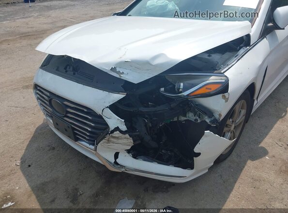 5NPE34AF5JH619916 2018 HYUNDAI SONATA White Դիմացի տեսք