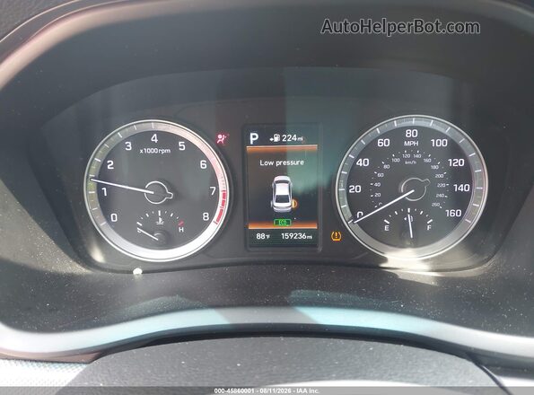 5NPE34AF5JH619916 2018 HYUNDAI SONATA White Հետևի նստատեղերի տեսք