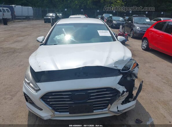 5NPE34AF5JH619916 2018 HYUNDAI SONATA White Սարքավորումների վահանակի տեսք