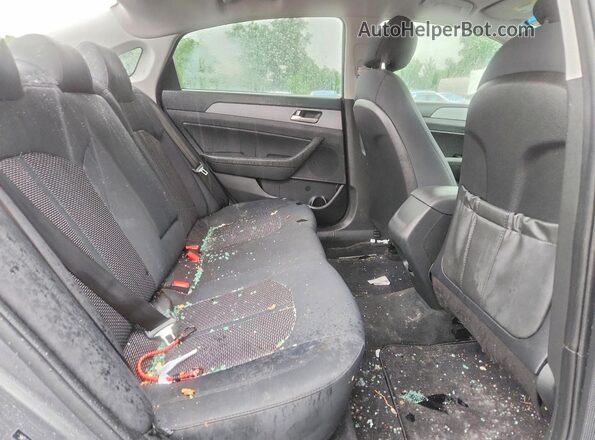 5NPE34AF5JH643004 2018 HYUNDAI SONATA Gray Vista de los asientos traseros