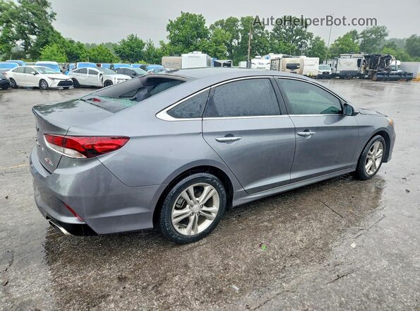 5NPE34AF5JH643004 2018 HYUNDAI SONATA Gray Trasero derecho