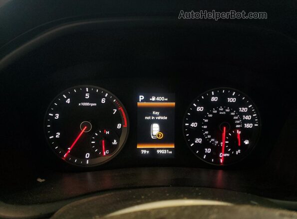 5NPE34AF5JH644413 2018 HYUNDAI SONATA Blue Widok zestawu wskaźników