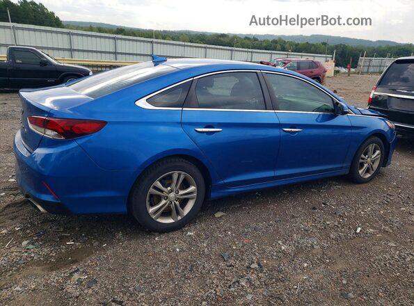 5NPE34AF5JH650907 2018 HYUNDAI SONATA Blue Rear right