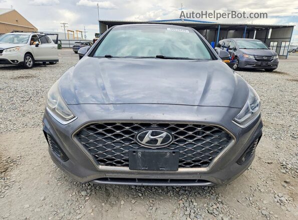 5NPE34AF5KH739507 2019 HYUNDAI SONATA Gray Вид спереду