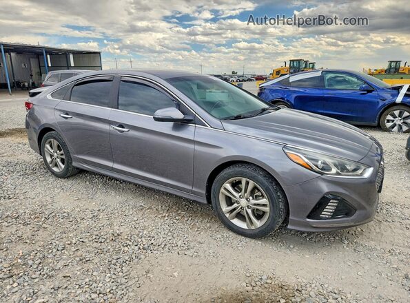 5NPE34AF5KH739507 2019 HYUNDAI SONATA Gray Передня права чверть
