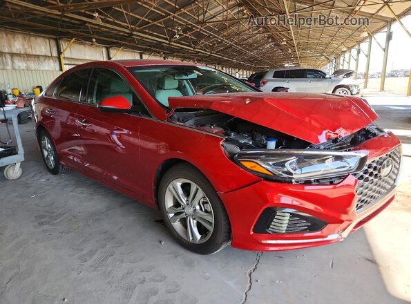 5NPE34AF5KH746764 2019 HYUNDAI SONATA Red Առջևի աջ