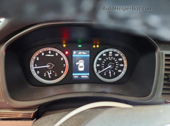 5NPE34AF5KH746764 2019 HYUNDAI SONATA Red Սարքավորումների վահանակի տեսք
