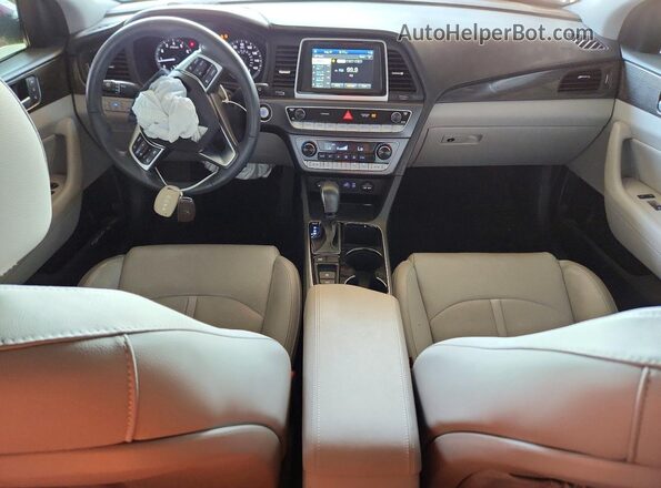 5NPE34AF5KH746764 2019 HYUNDAI SONATA Red Առջևի վահանակի տեսք
