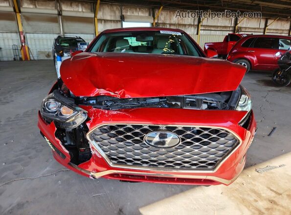 5NPE34AF5KH746764 2019 HYUNDAI SONATA Red Դիմացի տեսք