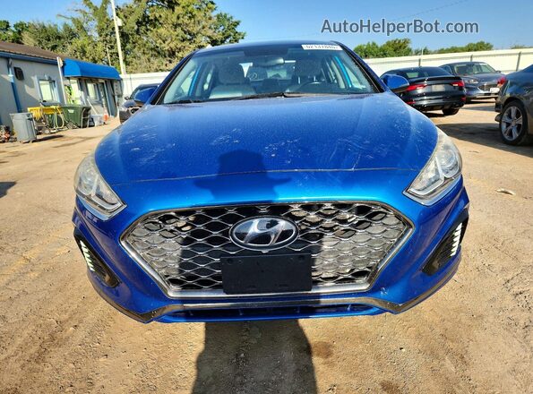 5NPE34AF5KH775763 2019 HYUNDAI SONATA Blue Vista frontal