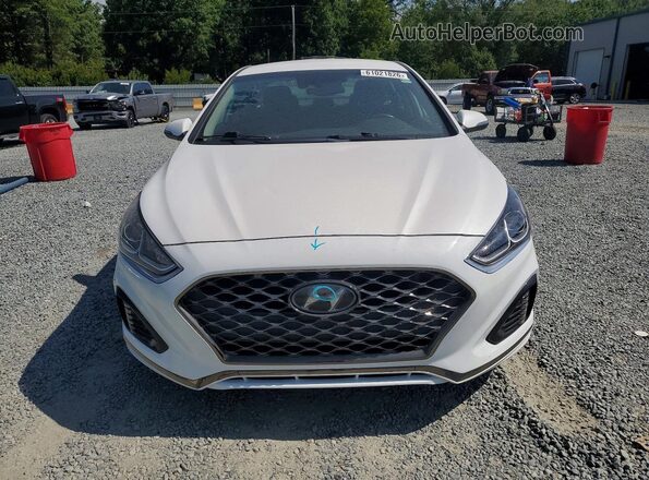 5NPE34AF5KH788724 2019 HYUNDAI SONATA White Widok z przodu