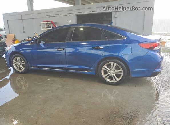 5NPE34AF5KH788884 2019 HYUNDAI SONATA Blue Rear left