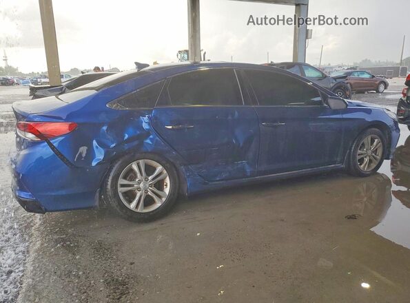 5NPE34AF5KH788884 2019 HYUNDAI SONATA Blue Rear right