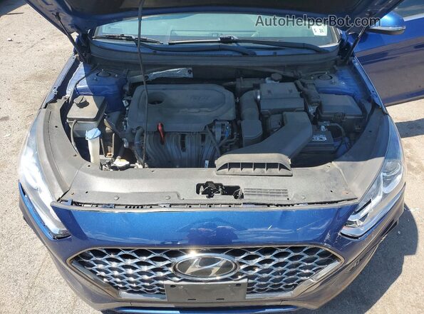 5NPE34AF5KH816960 2019 HYUNDAI SONATA Blue Widok wnętrza z tyłu