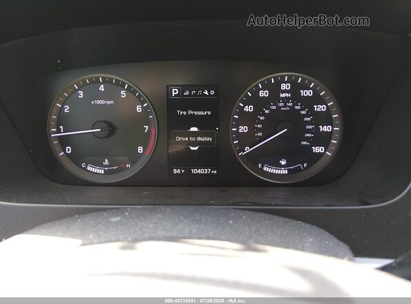 5NPE34AF6GH299207 2016 HYUNDAI SONATA Silver Widok tylnych siedzeń