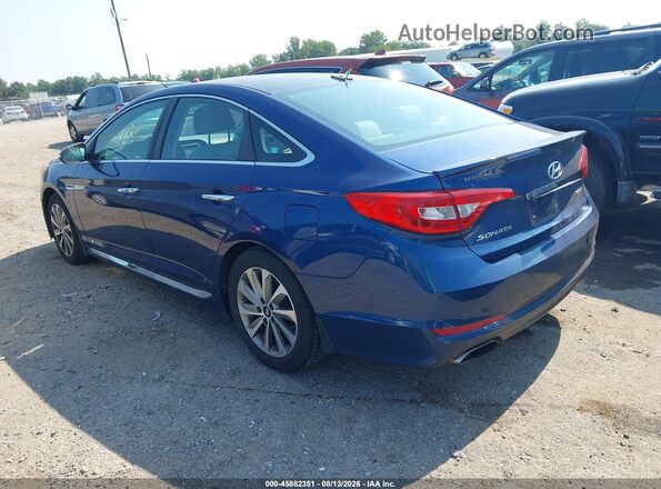 5NPE34AF6GH299370 2016 HYUNDAI SONATA Blue Trasero izquierdo