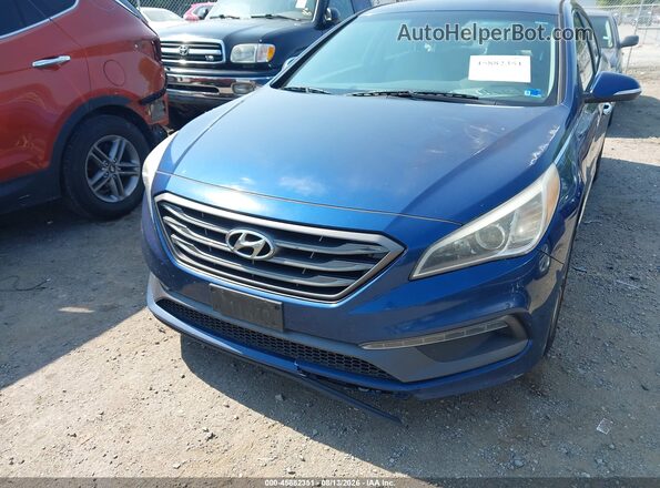 5NPE34AF6GH299370 2016 HYUNDAI SONATA Blue Vista frontal