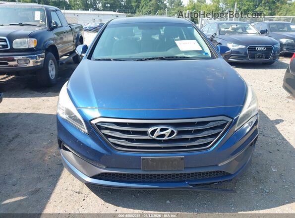 5NPE34AF6GH299370 2016 HYUNDAI SONATA Blue Vista del cuadro de instrumentos
