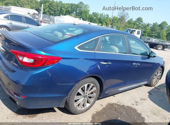 5NPE34AF6GH299370 2016 HYUNDAI SONATA Blue Vista interior trasera