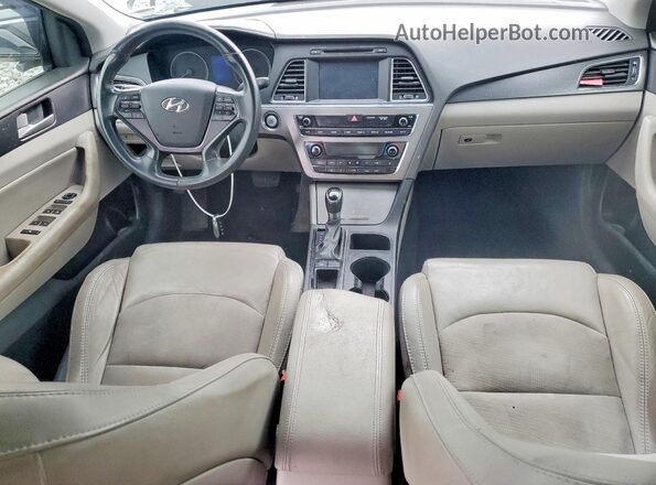 5NPE34AF6GH311372 2016 HYUNDAI SONATA Gray Առջևի վահանակի տեսք