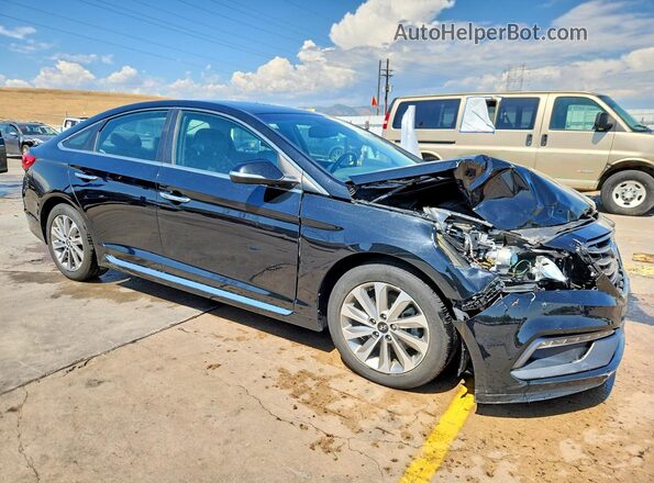 5NPE34AF6GH338152 2016 HYUNDAI SONATA Black წინა მარჯვენა