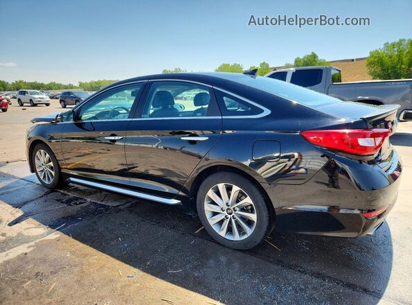 5NPE34AF6GH338152 2016 HYUNDAI SONATA Black უკანა მარცხენა