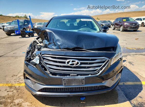 5NPE34AF6GH338152 2016 HYUNDAI SONATA Black წინა ხედი