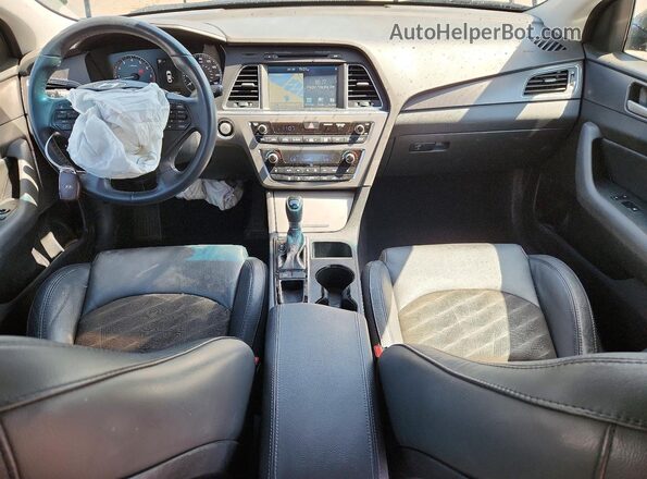 5NPE34AF6GH338152 2016 HYUNDAI SONATA Black წინა პანელის ხედი