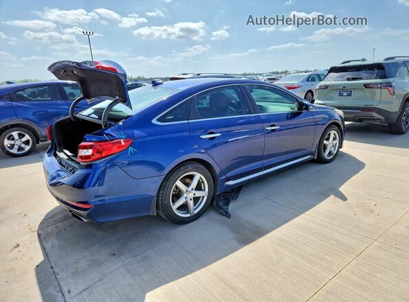 5NPE34AF6GH345649 2016 HYUNDAI SONATA Blue Հետևի աջ