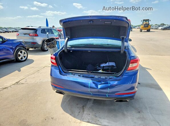 5NPE34AF6GH345649 2016 HYUNDAI SONATA Blue Հետևի տեսք