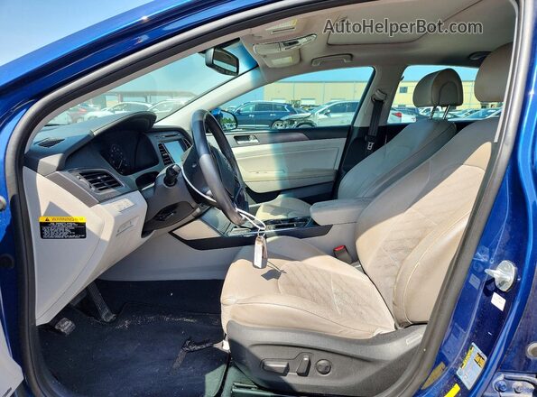 5NPE34AF6GH345649 2016 HYUNDAI SONATA Blue Սալոնի դիմացի տեսք