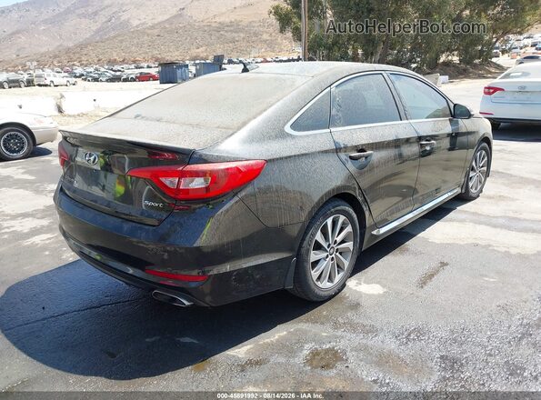 5NPE34AF6GH403484 2016 HYUNDAI SONATA Черный Задняя правая четверть
