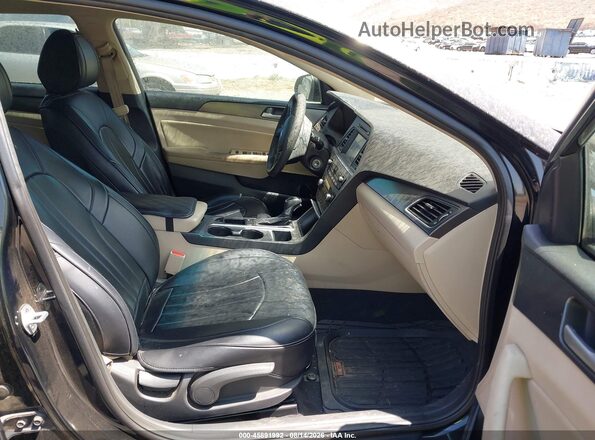 5NPE34AF6GH403484 2016 HYUNDAI SONATA Черный Вид салона спереди
