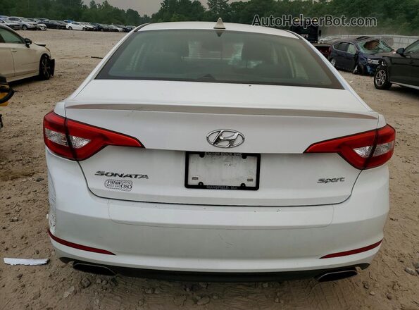 5NPE34AF6HH439936 2017 HYUNDAI SONATA White Вид ззаду