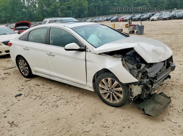 5NPE34AF6HH439936 2017 HYUNDAI SONATA White Передня права чверть
