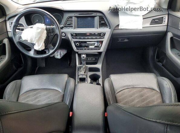 5NPE34AF6HH439936 2017 HYUNDAI SONATA White Вид панелі приладів