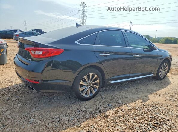 5NPE34AF6HH451116 2017 HYUNDAI SONATA Black Tył prawy
