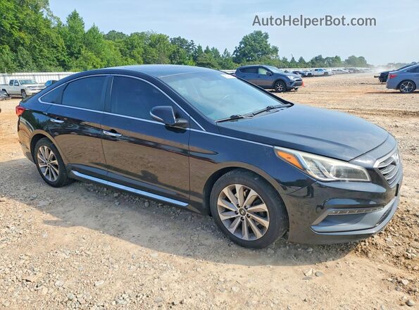 5NPE34AF6HH451116 2017 HYUNDAI SONATA Black Przód prawy