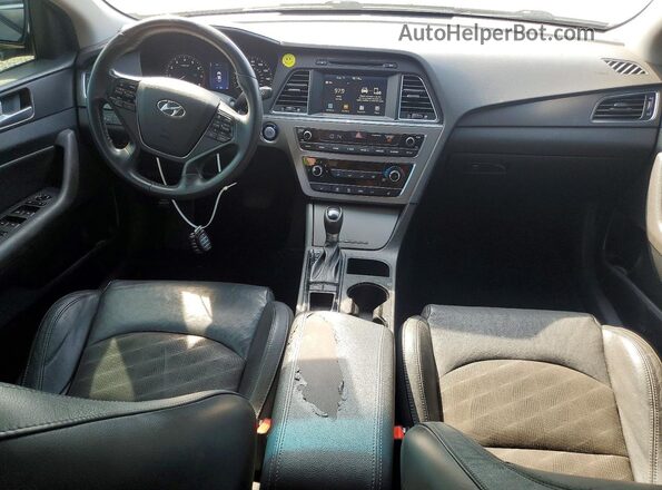 5NPE34AF6HH451116 2017 HYUNDAI SONATA Black Widok deski rozdzielczej