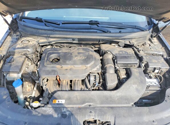 5NPE34AF6HH451116 2017 HYUNDAI SONATA Black Widok wnętrza z tyłu