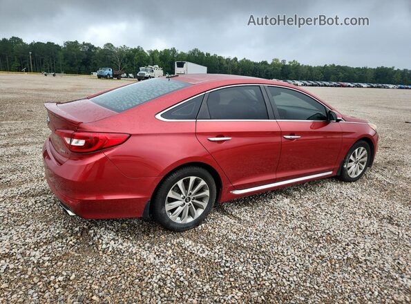 5NPE34AF6HH466604 2017 HYUNDAI SONATA Red Rear right