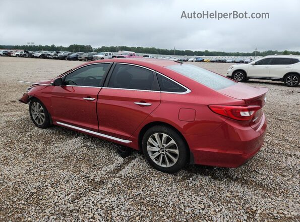 5NPE34AF6HH466604 2017 HYUNDAI SONATA Red Rear left