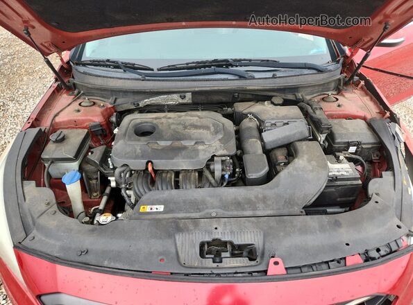 5NPE34AF6HH466604 2017 HYUNDAI SONATA Red Rear interior view