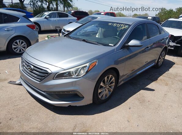5NPE34AF6HH478123 2017 HYUNDAI SONATA Silver Front left
