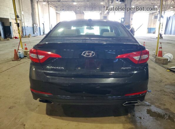 5NPE34AF6HH497190 2017 HYUNDAI SONATA Black Widok z tyłu
