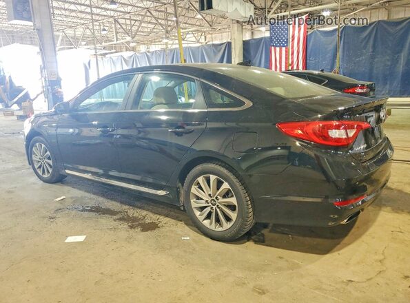 5NPE34AF6HH497190 2017 HYUNDAI SONATA Black Tył lewy